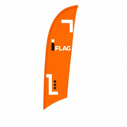 Bandeira publicitária vela impressa e respetivo acabamento.